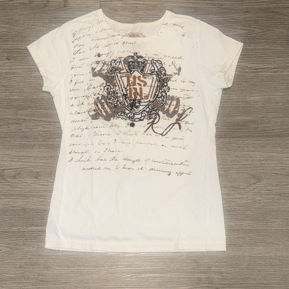 Vintage Ralph Lauren White Graphic Tee
